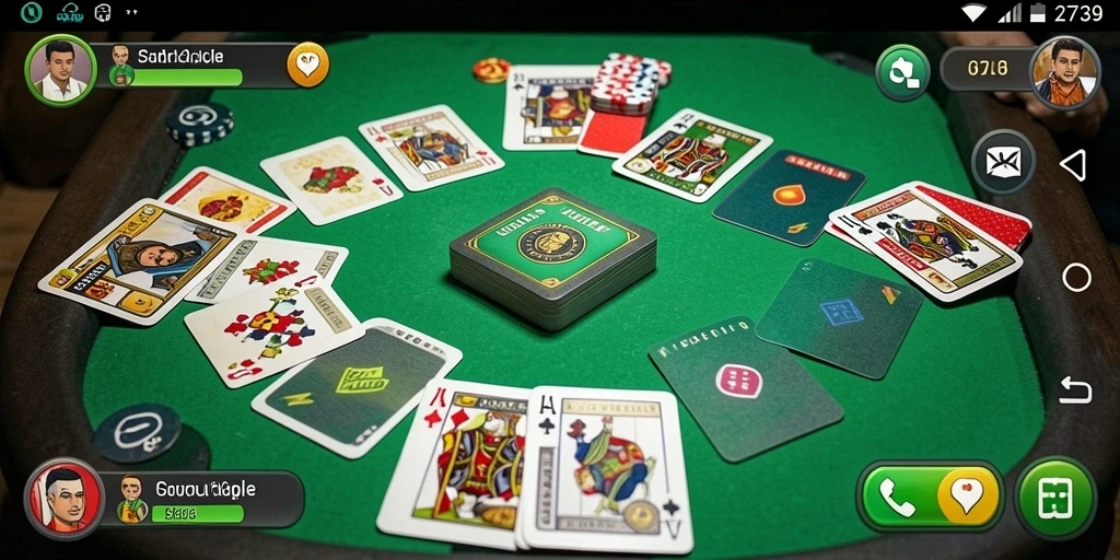 Screenshot gameplay Gaple yang seru dan interaktif.