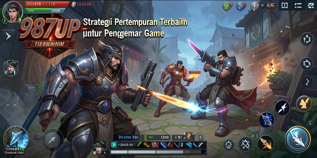 Gameplay 987UP menampilkan strategi pertempuran yang mendalam.