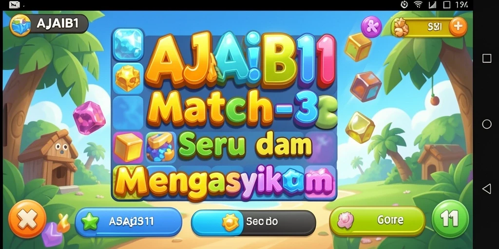 Tampilan gameplay AJAIB11 yang memukau dan penuh warna.