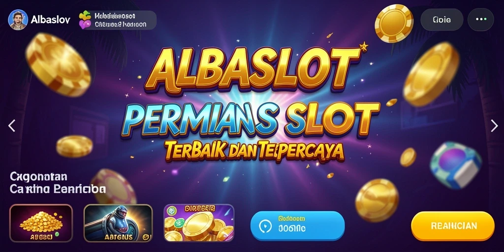 Tampilan antarmuka ALBASLOT yang menarik dan gameplay seru.