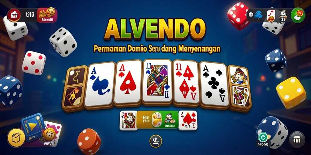 Screenshot utama ALVENDO menampilkan gameplay seru permainan Domino.