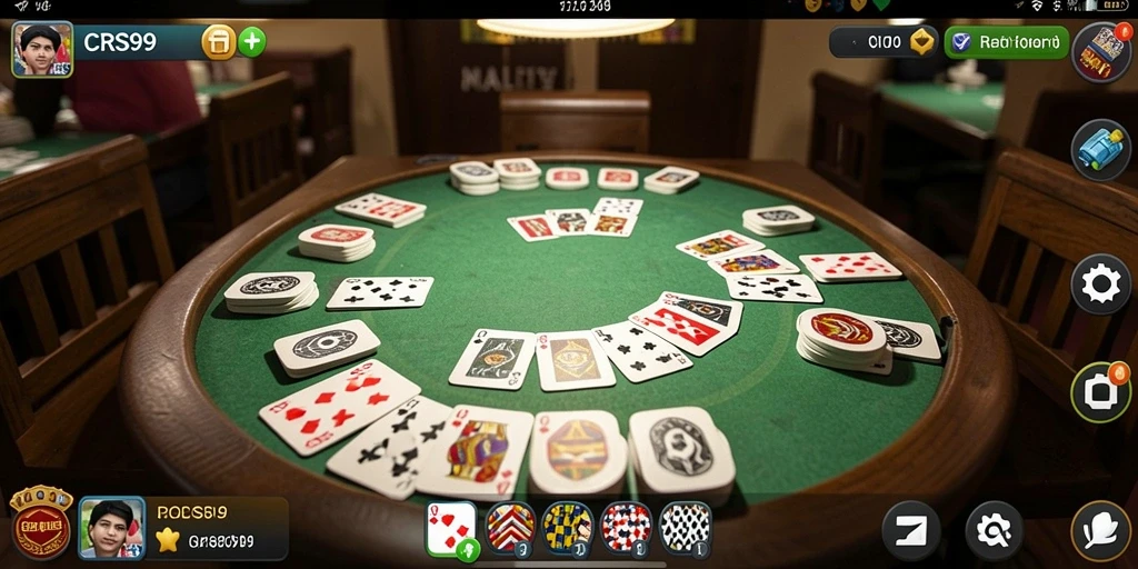 Tampilan gameplay seru dalam permainan Gaple CRS99.