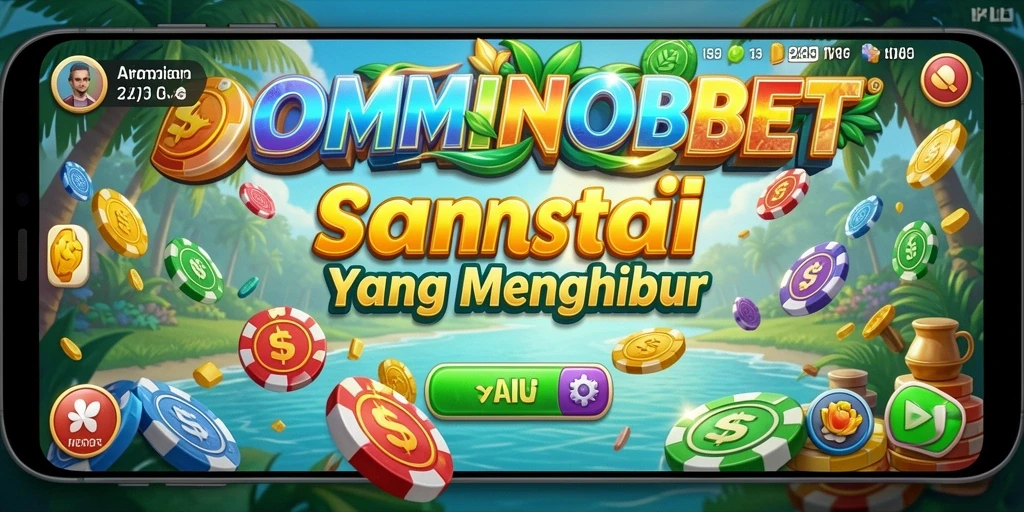 Screenshot gameplay DOMINOBET yang menarik dan seru.