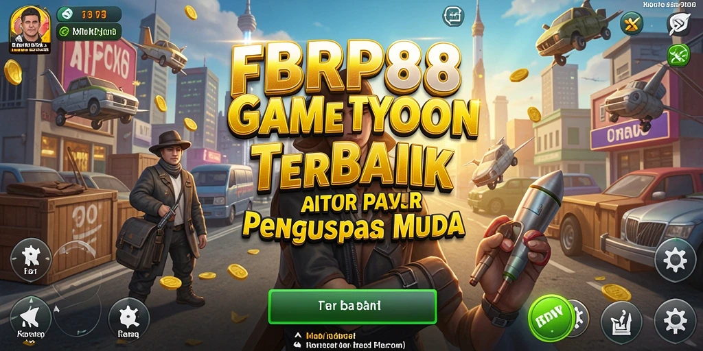 Screenshot gameplay FBRP88 menampilkan situasi manajemen bisnis.
