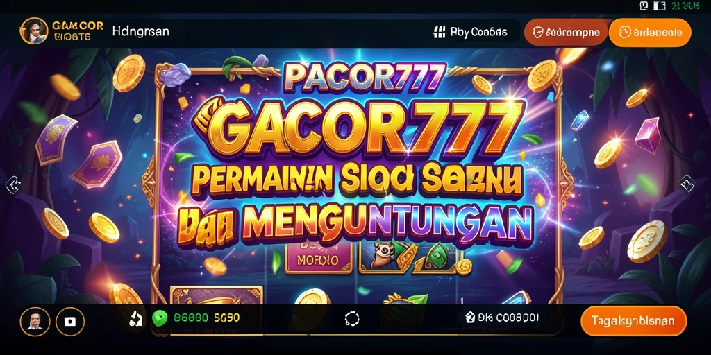 Tampilan gameplay seru GACOR777 dengan fitur slot menarik.