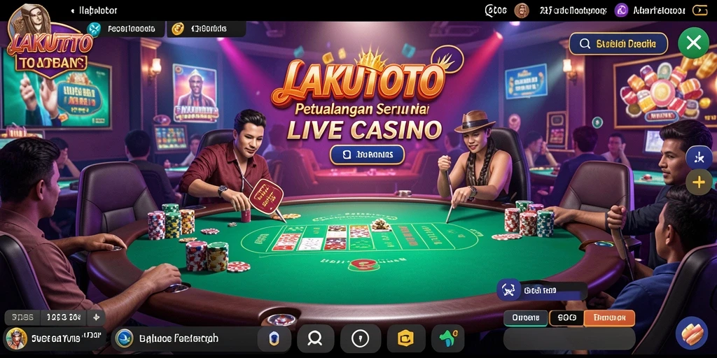 Tampilan menarik dan interaksi dealer dalam screenshot <strong>LAKUTOTO</strong>.