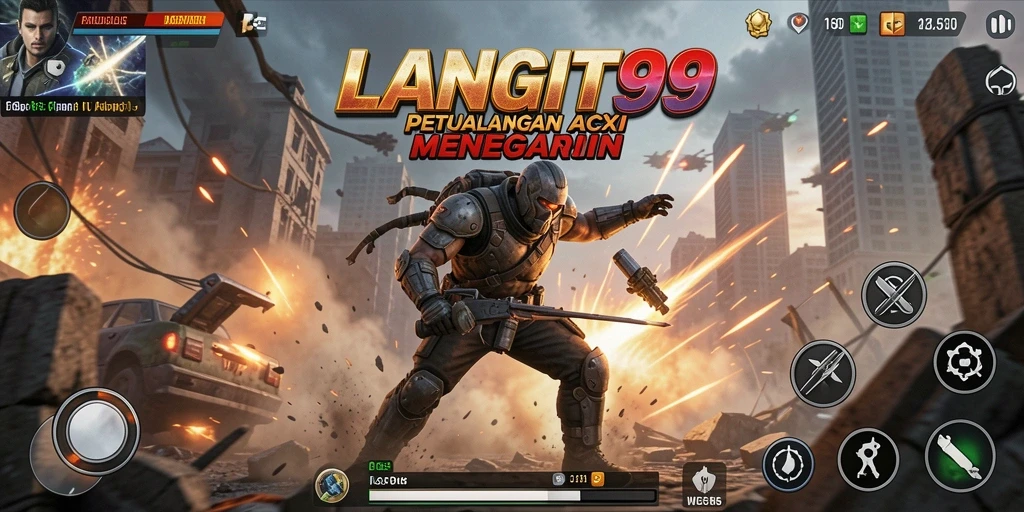 Screenshot menampilkan aksi mendebarkan dalam LANGIT99 yang penuh tantangan.