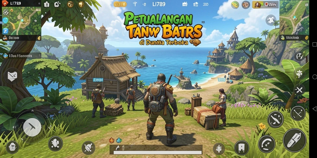 Tangkapan layar utama LI789 menampilkan eksplorasi dunia terbuka yang menakjubkan.