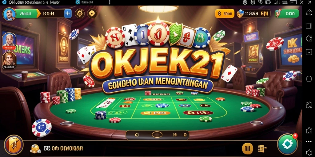 Tampilan seru gameplay OKJEK21 yang mendebarkan.