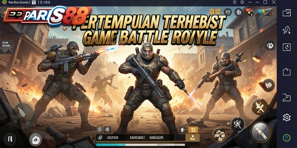 Gameplay Battle Royale yang intens dan menegangkan di PARIS88.