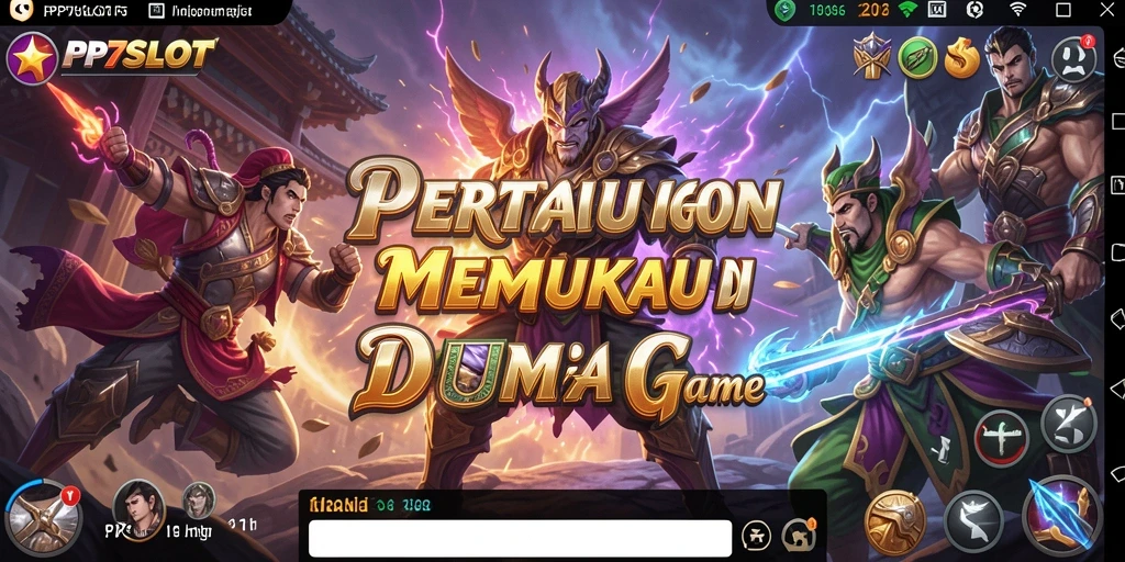 Tampilan seru dalam pertarungan game Fighting PP7SLOT.