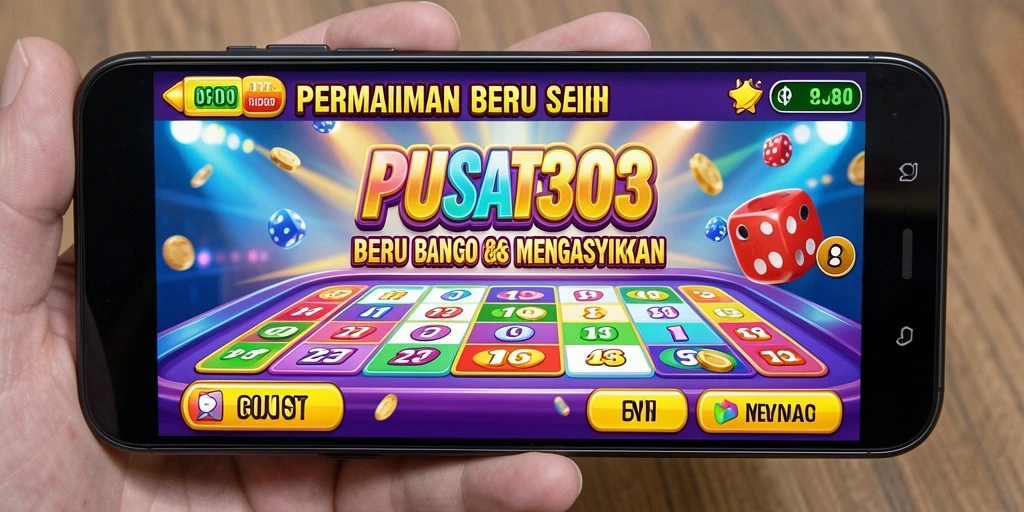 Screenshot gameplay PUSAT303 menampilkan suasana permainan Bingo yang seru.