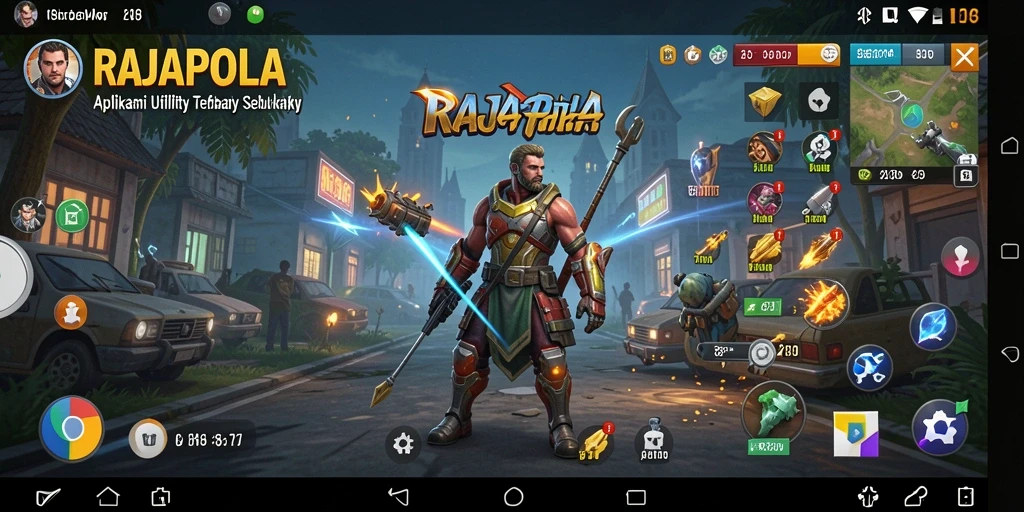 Screenshot utama RAJAPOLA menampilkan antarmuka aplikasi yang intuitif dan fungsional.