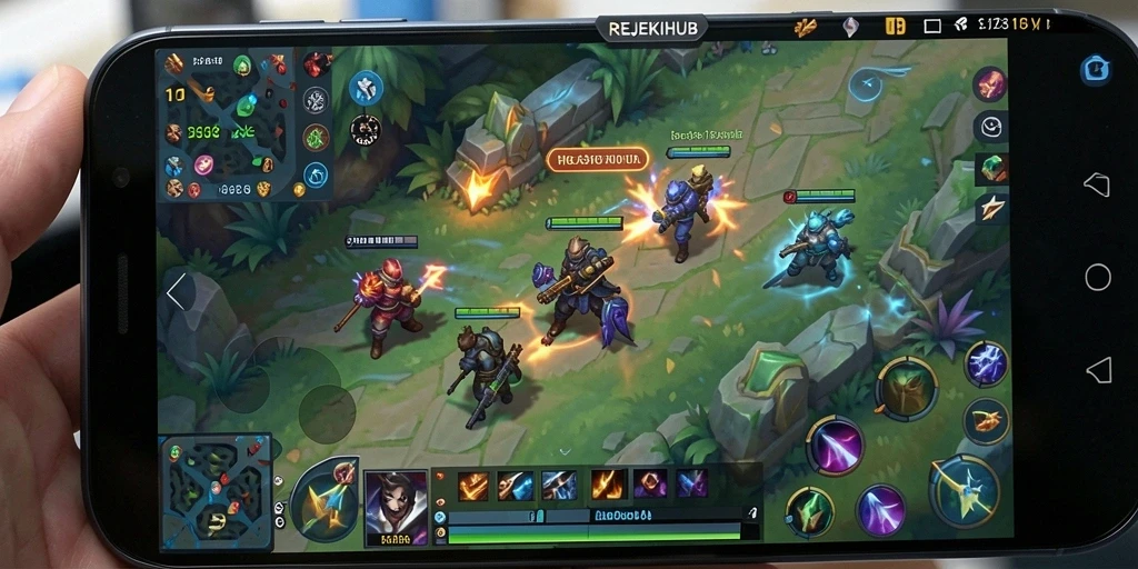 Gameplay seru dengan karakter MOBA yang beragam.