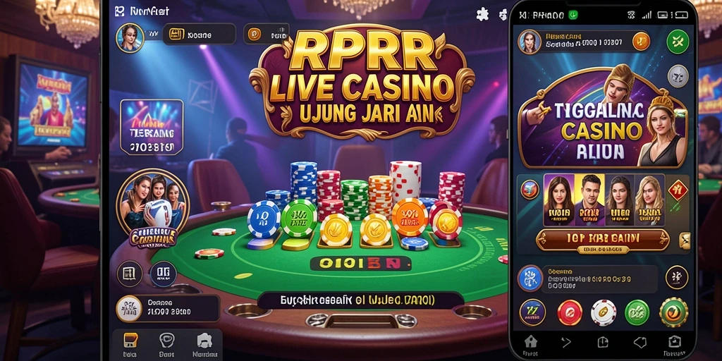 Tampilan menarik dari permainan Live Casino di RPRR.