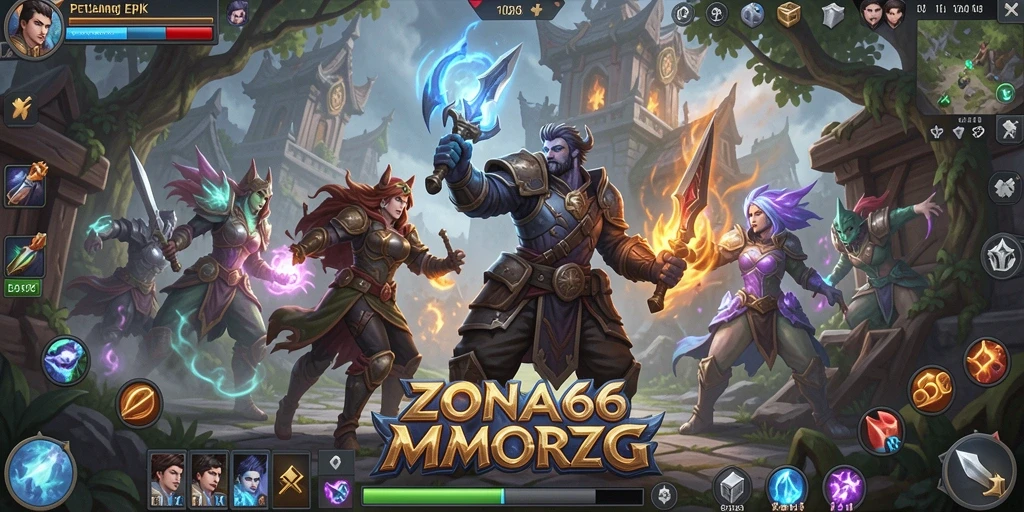 Gameplay menarik ZONA66 dalam petualangan MMORPG yang seru.